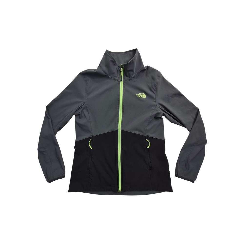 The North Face Apex Bionic Soft Shell Jacket Women's Medium Gray Black‎